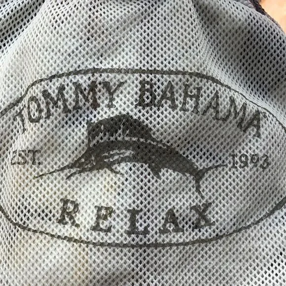 Tommy Bahama Tan Tropical Print Swim Trunks - Picture 11 of 13